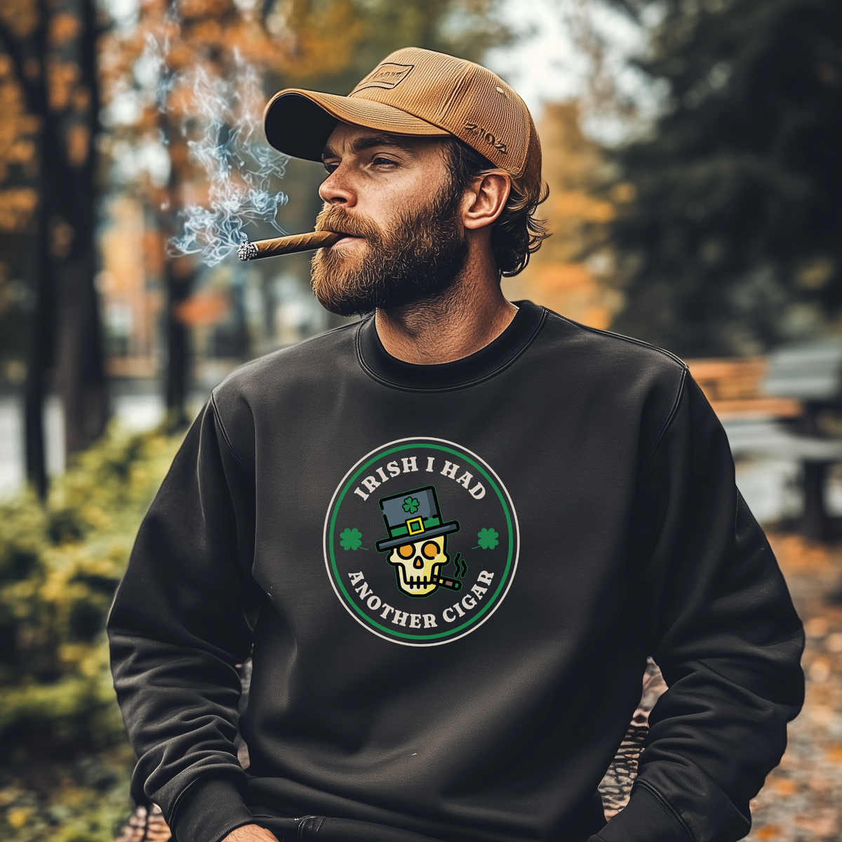 Irish I Had Another Cigar Sweatshirt