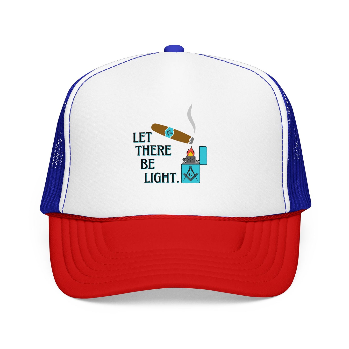 Let There Be Light Masonic Cigar Trucker Hat