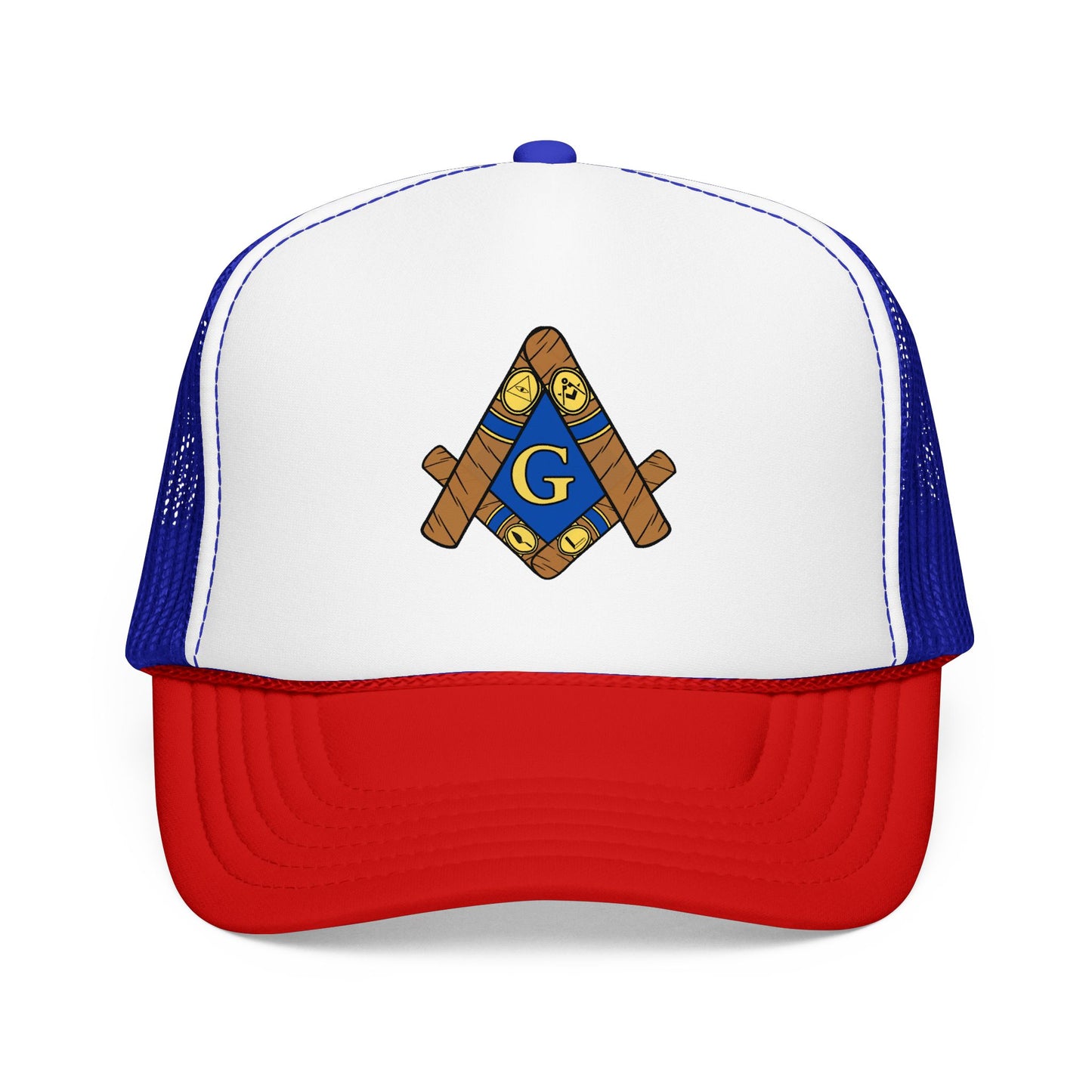 Cigar Masonic Symbol Trucker Hat