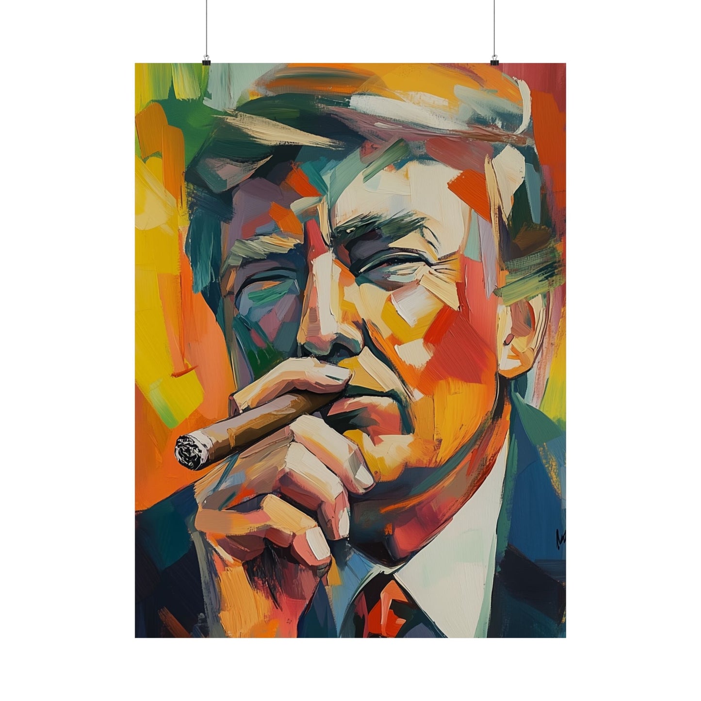 Donald Trump Cigar Wall Art Poster 2 - Cigar Style Co.