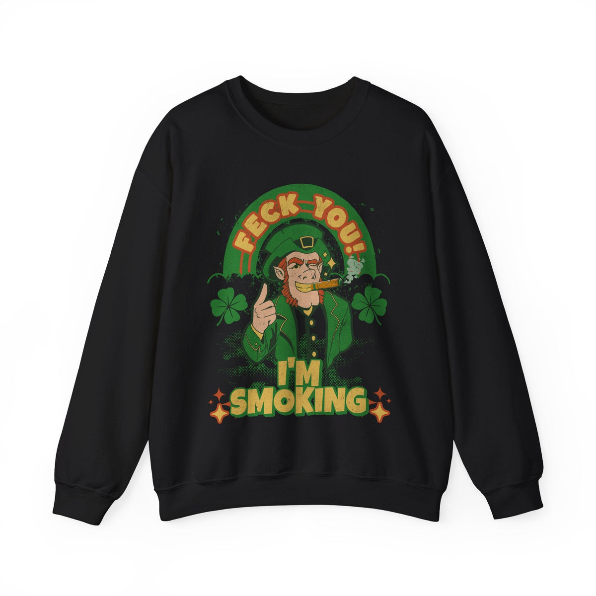 Irish Cigar Smoking Sweatshirt - Cigar Style Co.