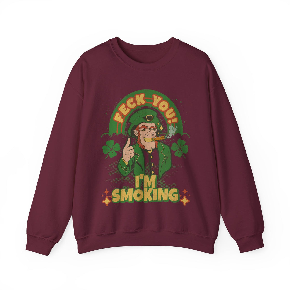 Irish Cigar Smoking Sweatshirt - Cigar Style Co.