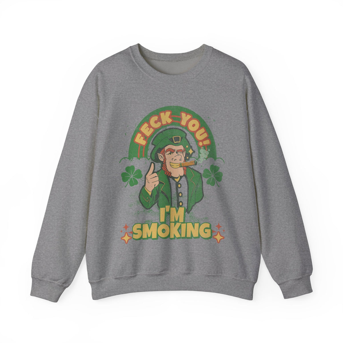 Irish Cigar Smoking Sweatshirt - Cigar Style Co.