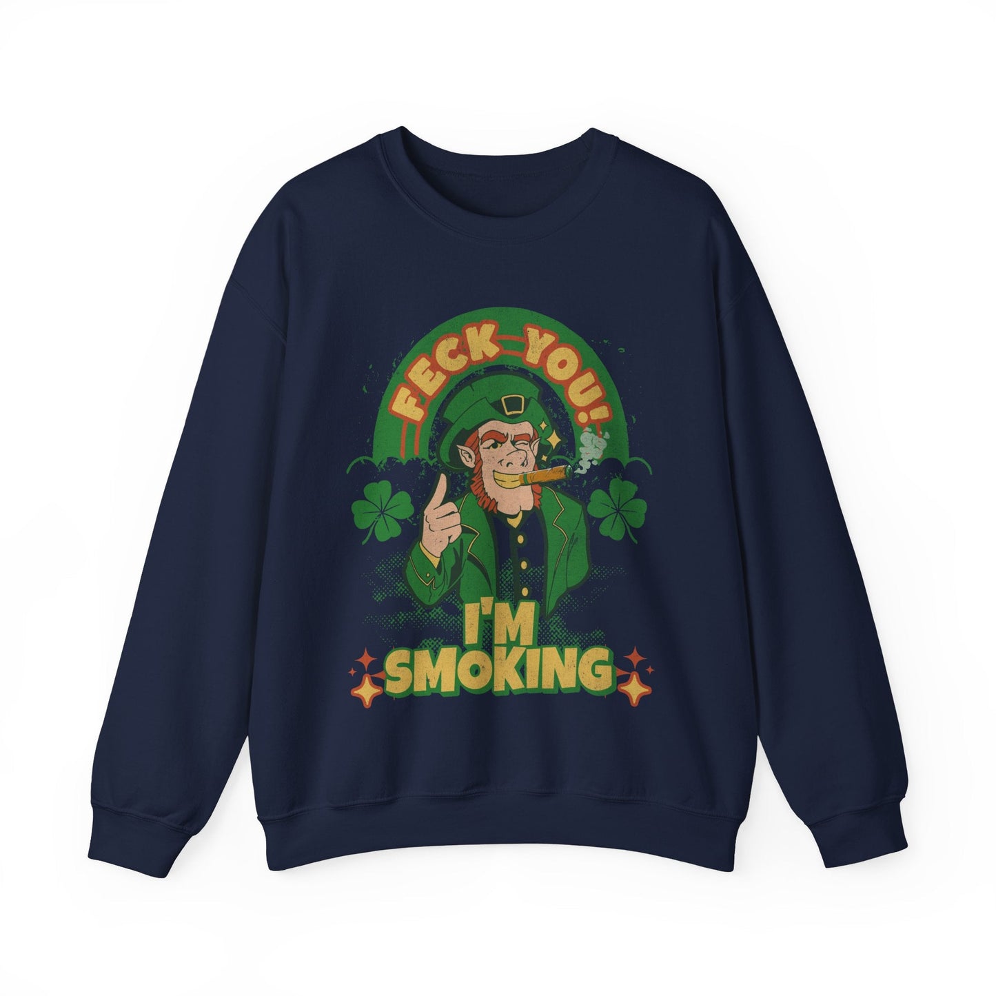 Irish Cigar Smoking Sweatshirt - Cigar Style Co.