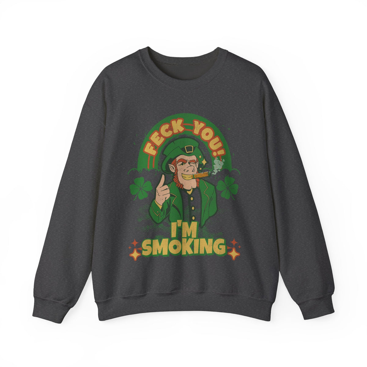 Irish Cigar Smoking Sweatshirt - Cigar Style Co.