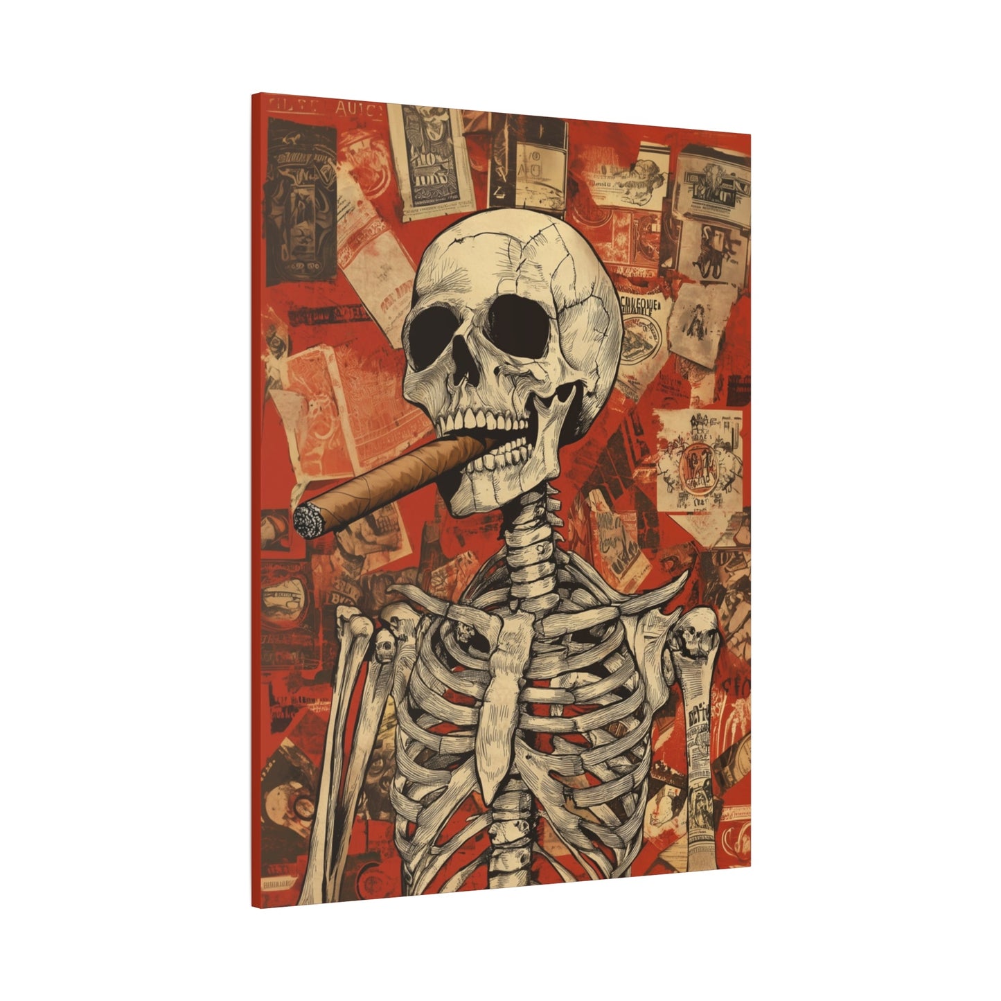Skeleton Cigar Lounge Wall Art 2/7 - Cigar Style Co.