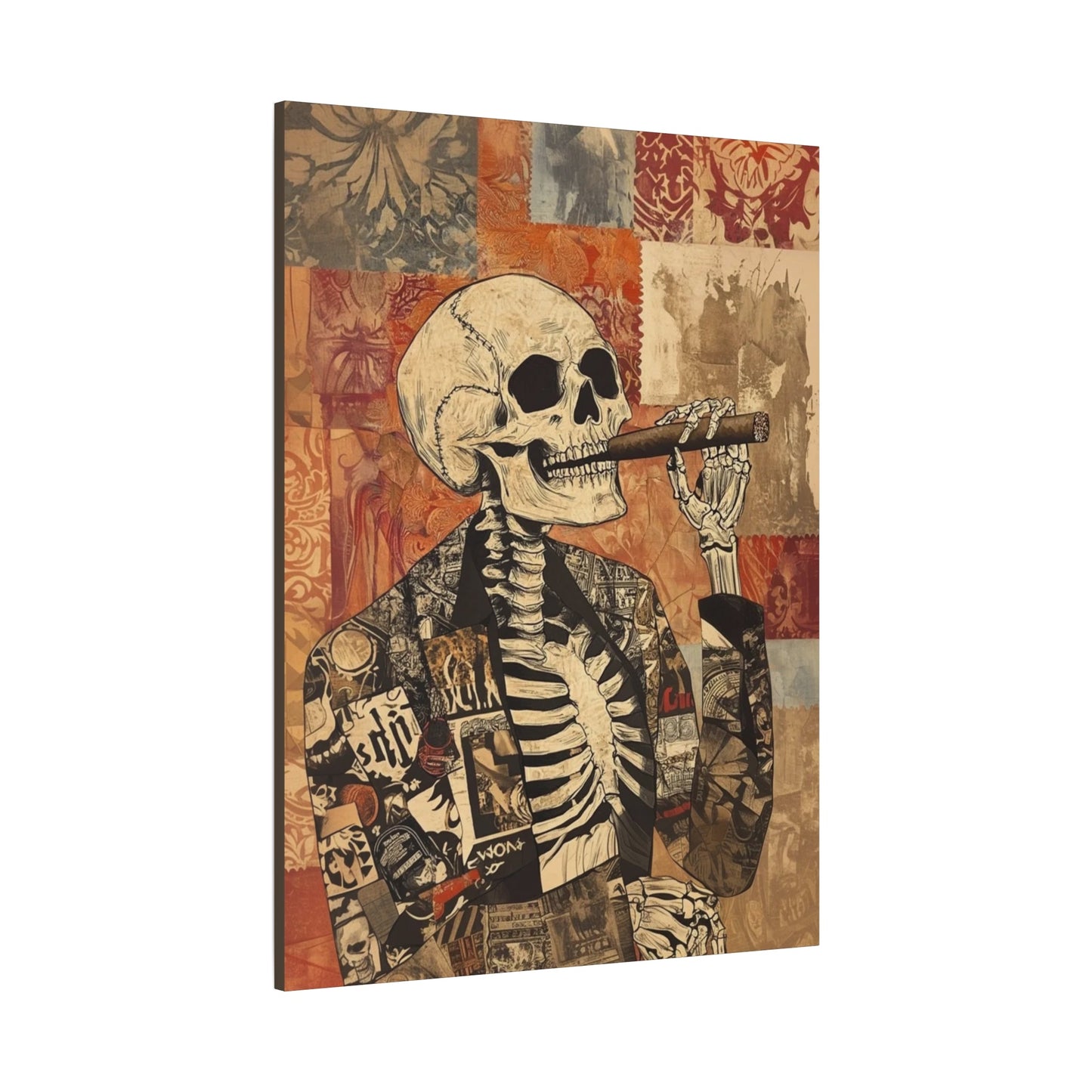 Skeleton Cigar Lounge Wall Art 4/7 - Cigar Style Co.