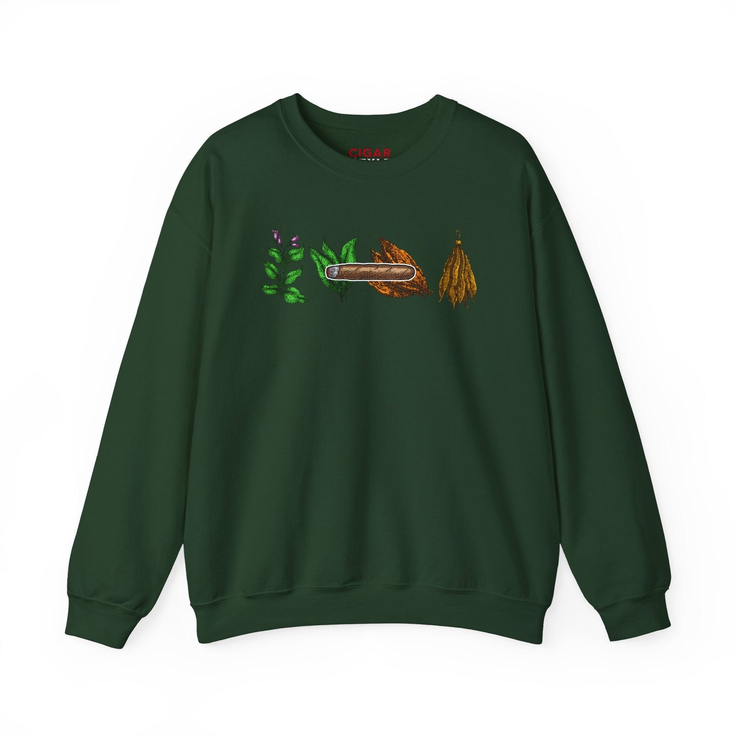 Women's Cigar Leaf Sweatshirt - Cigar Style Co.