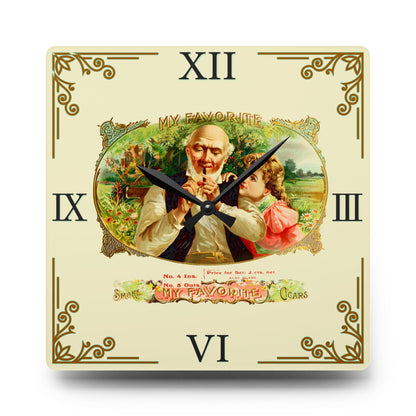 My Favorite Cigar Box Label Clock