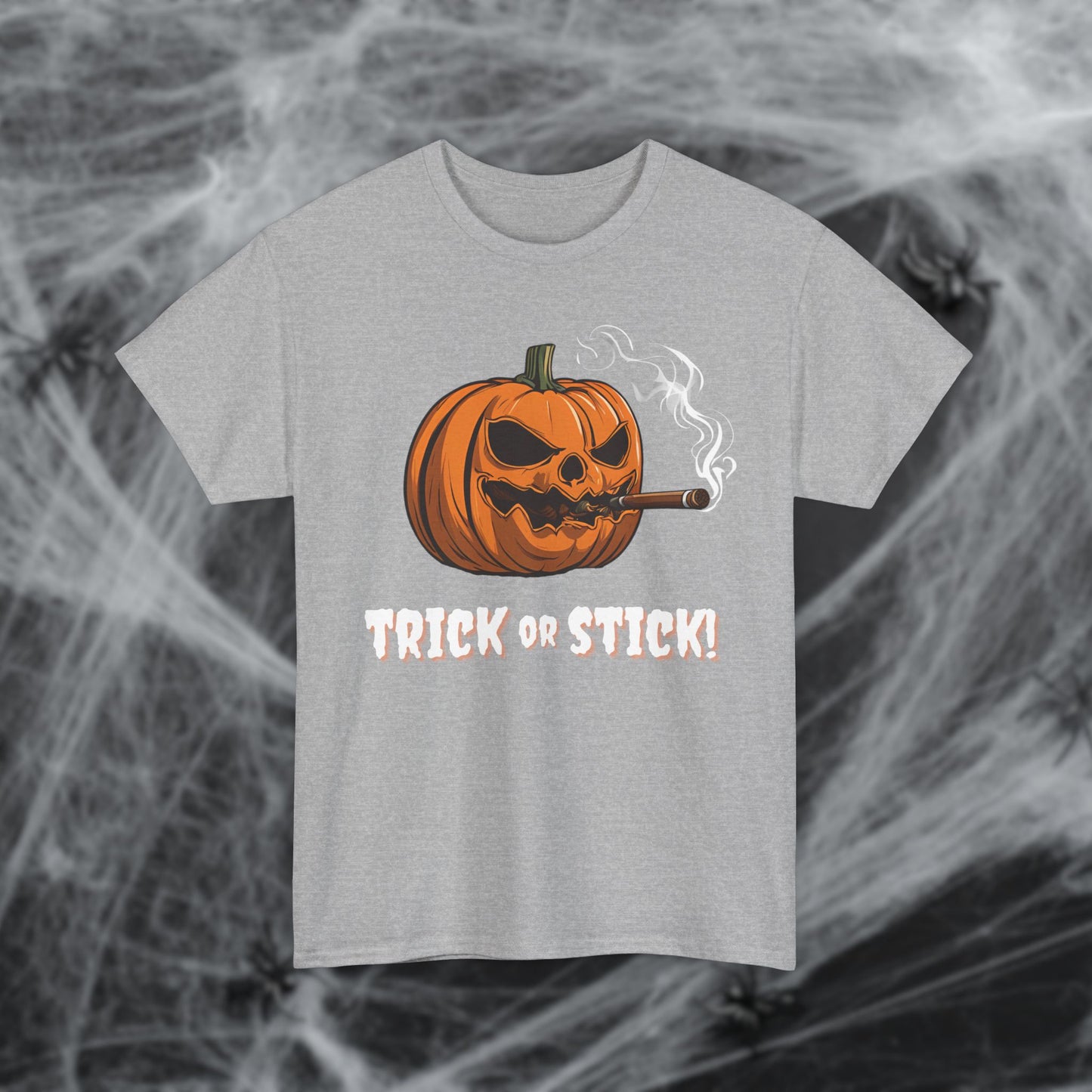 Cigar Pumpkin Halloween T-Shirt