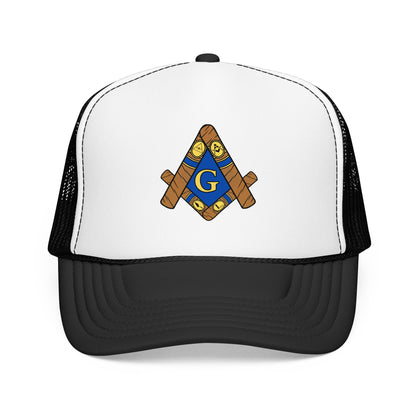 Cigar Masonic Symbol Trucker Hat