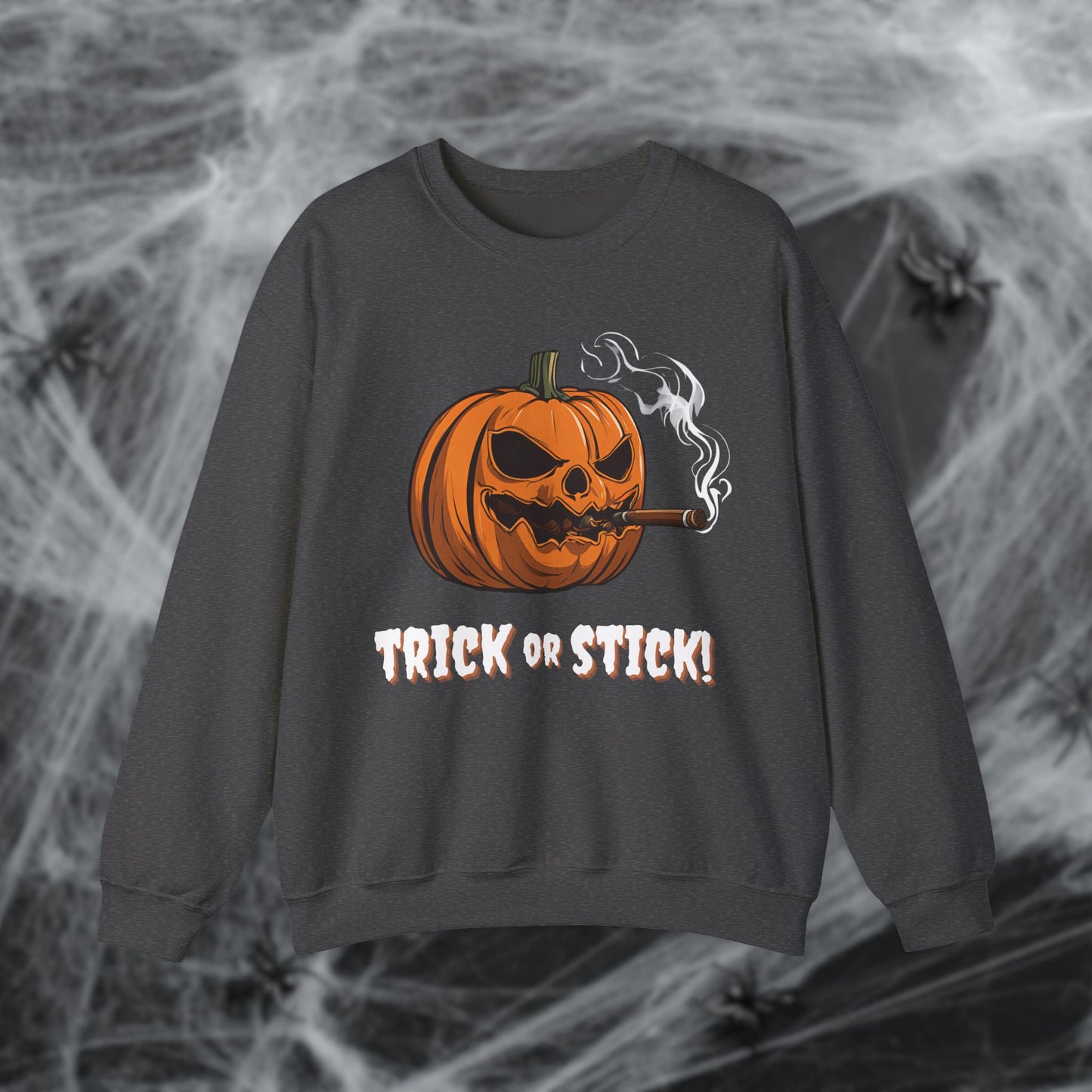 Cigar Pumpkin Halloween Sweatshirt