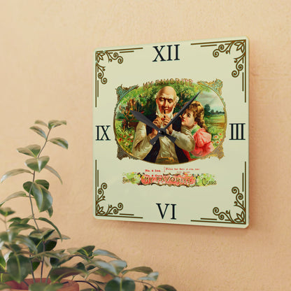 My Favorite Cigar Box Label Clock