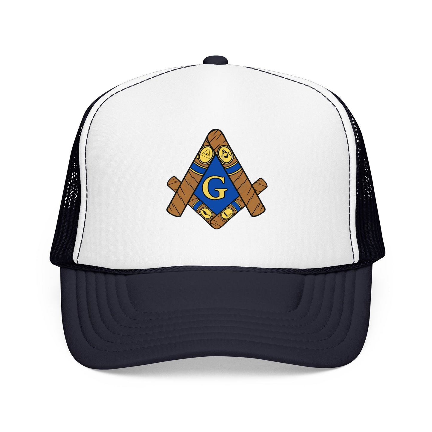 Cigar Masonic Symbol Trucker Hat