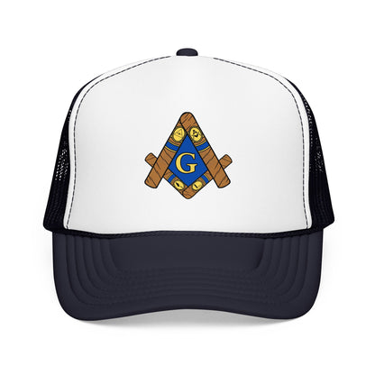 Cigar Masonic Symbol Trucker Hat