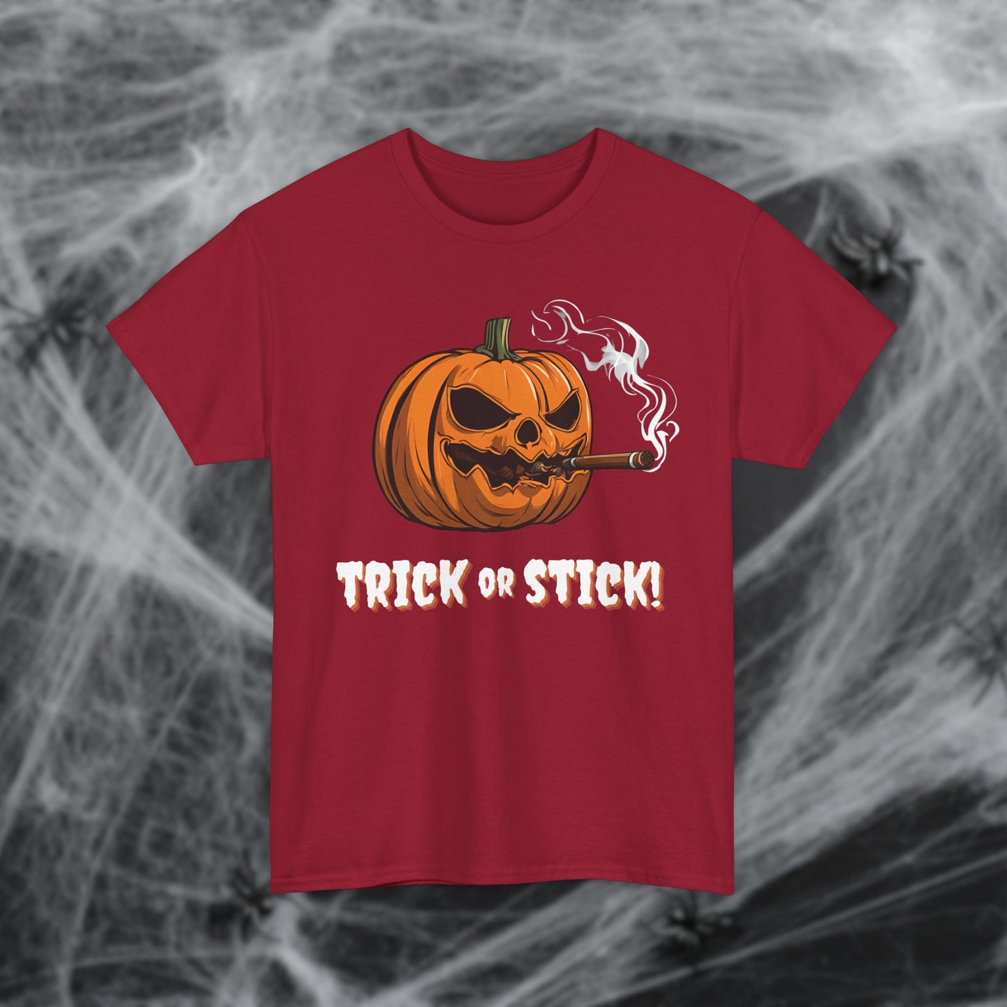 Cigar Pumpkin Halloween T-Shirt