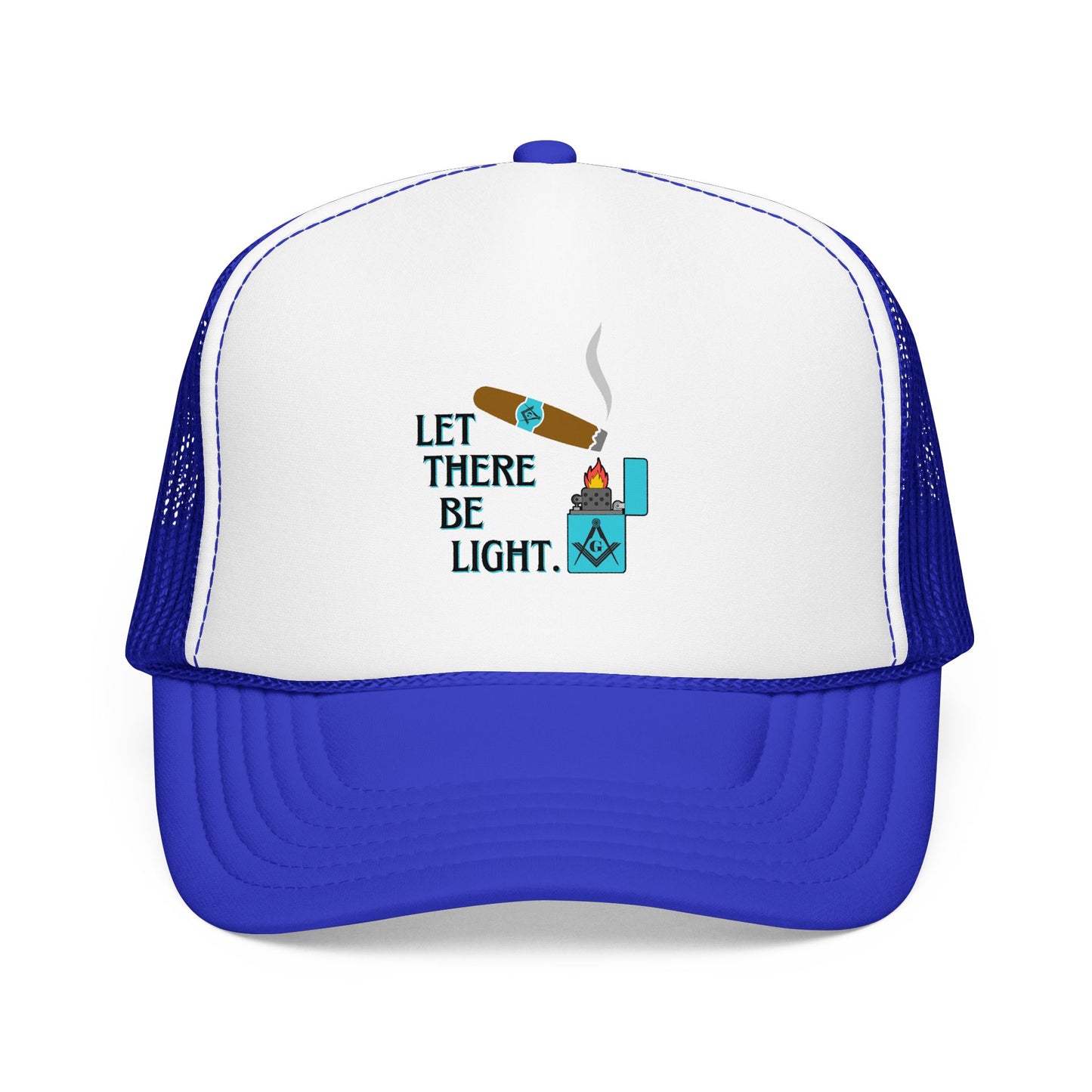 Let There Be Light Masonic Cigar Trucker Hat