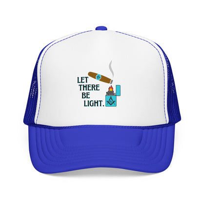 Let There Be Light Masonic Cigar Trucker Hat