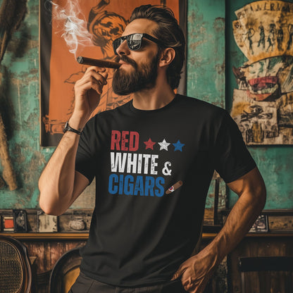 Cigar 4th Of July USA T-Shirt