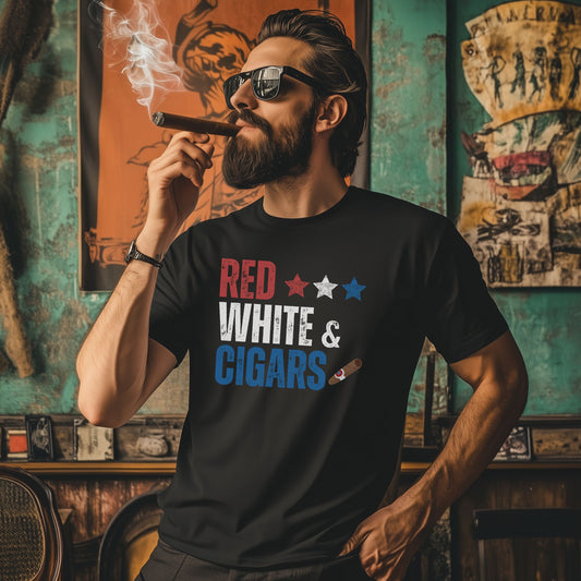 Cigar 4th Of July USA T-Shirt
