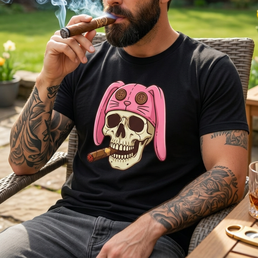 Easter Bunny Skull Cigar T-Shirt