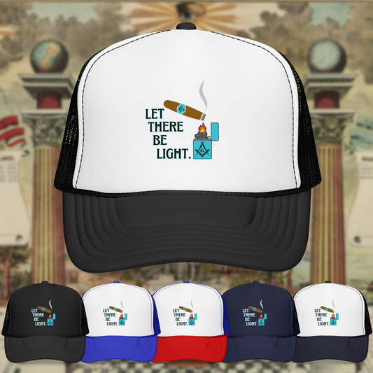 Let There Be Light Masonic Cigar Trucker Hat