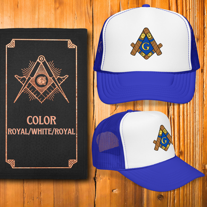 Cigar Masonic Symbol Trucker Hat