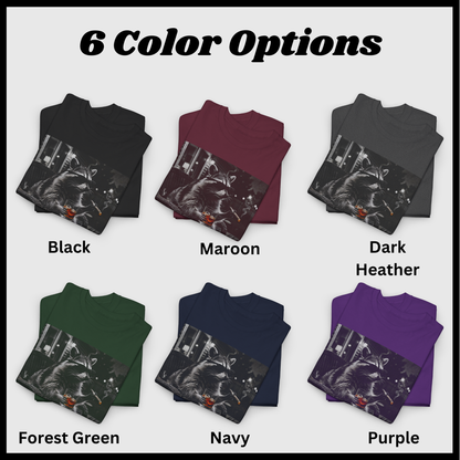 Funny Raccoon Cigar Bourbon T-Shirt