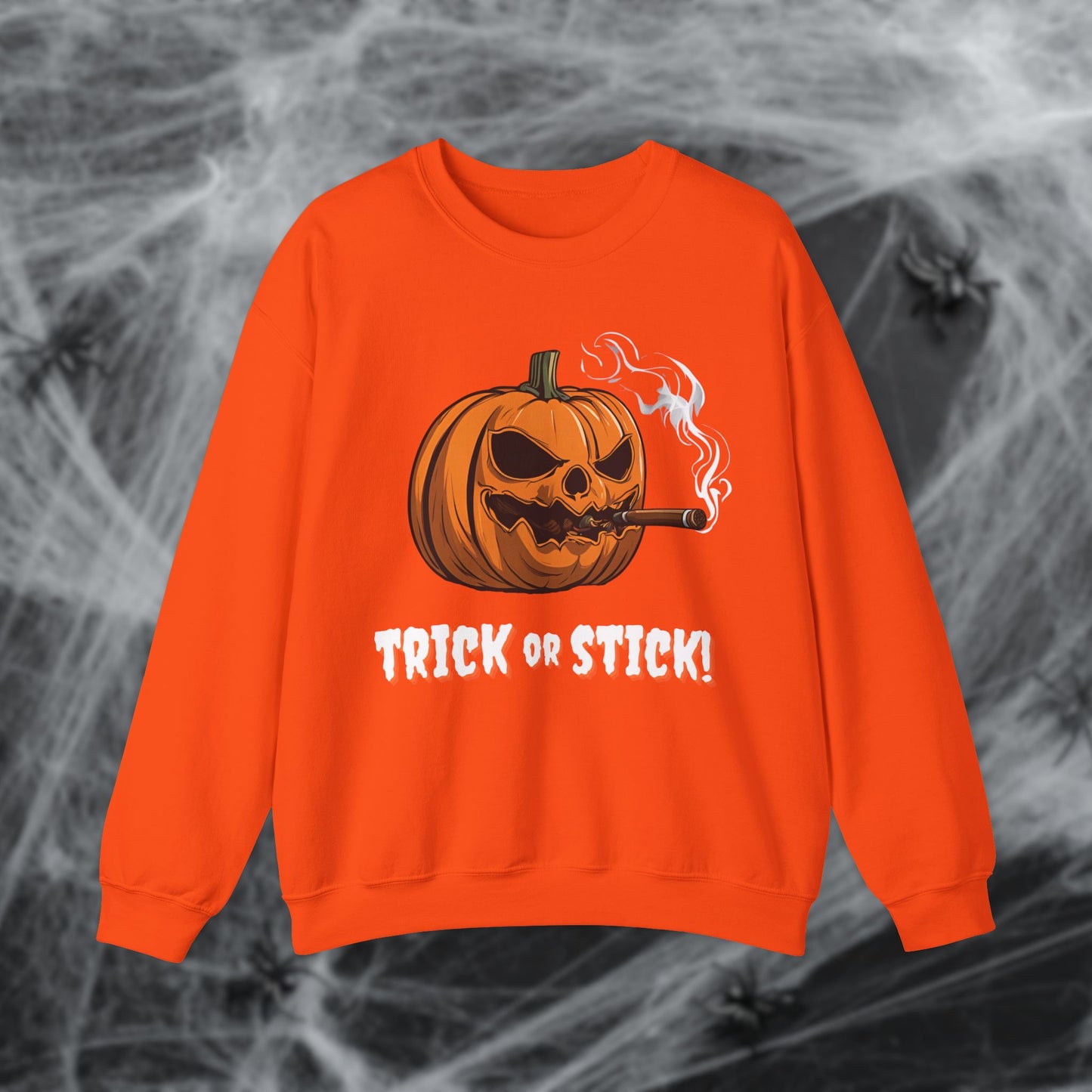 Cigar Pumpkin Halloween Sweatshirt
