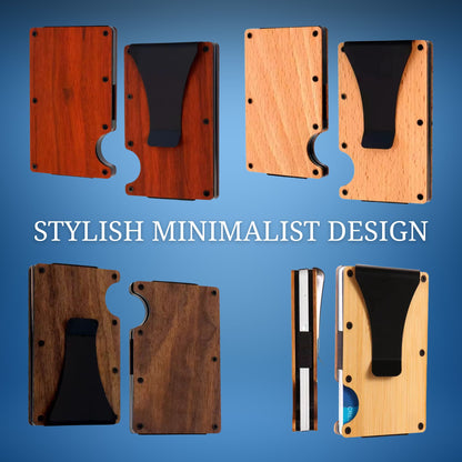 CigarEdge™ Wood Wallet | RFID Minimalist Wallet for Men by Cigar Style Co.