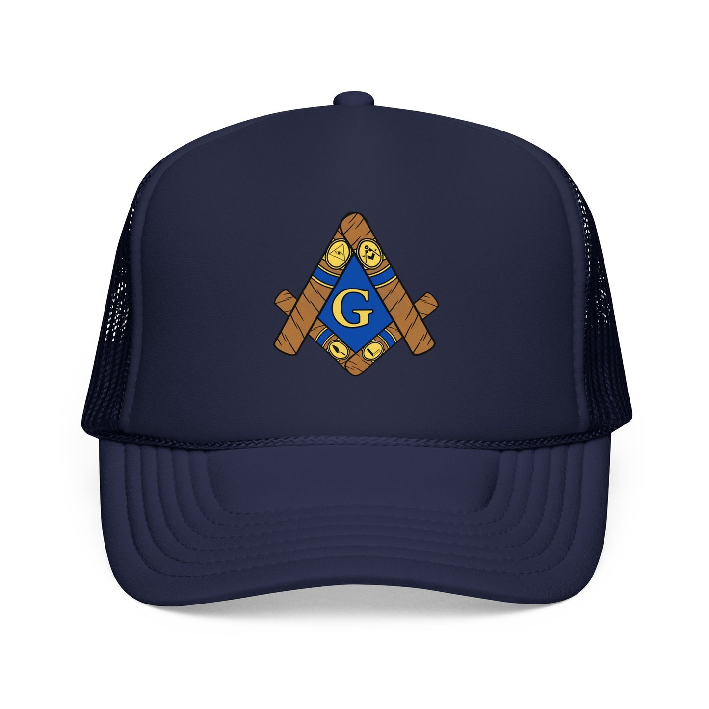 Cigar Masonic Symbol Trucker Hat