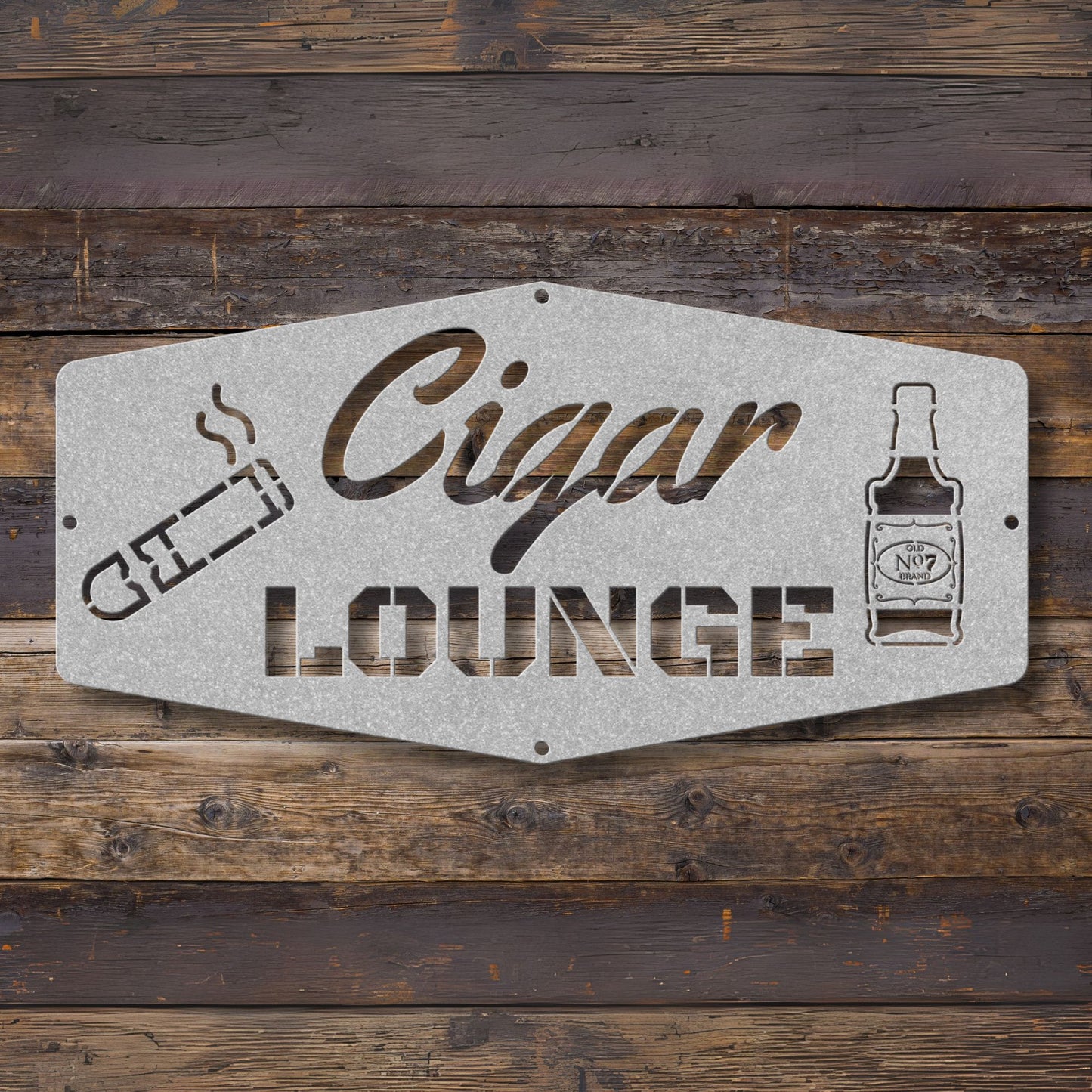 Cigar Lounge Metal Sign Wall Art