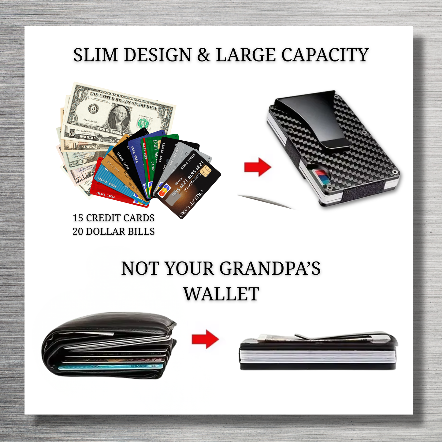 CigarEdge™ Aluminum Wallet | RFID Minimalist Wallet for Men by Cigar Style Co.