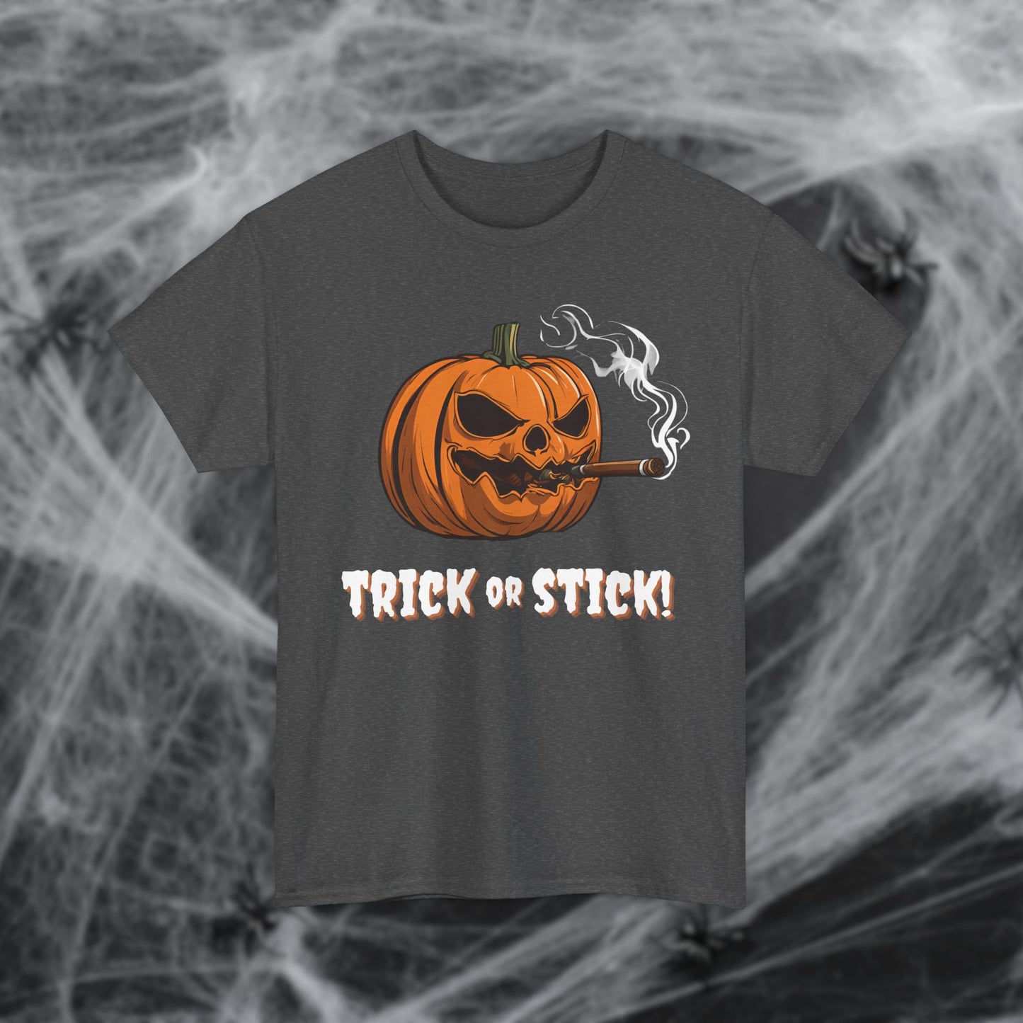 Cigar Pumpkin Halloween T-Shirt