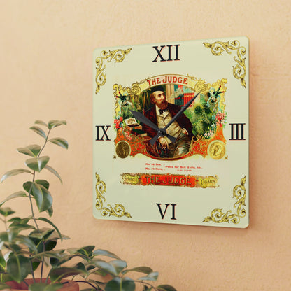 The Judge Cigar Box Label Clock