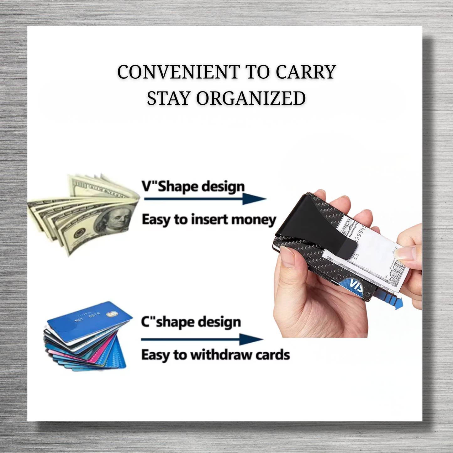 CigarEdge™ Aluminum Wallet | RFID Minimalist Wallet for Men by Cigar Style Co.