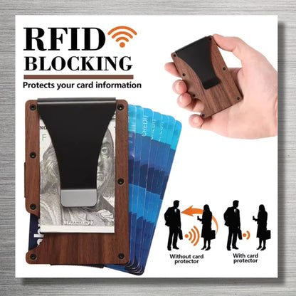 CigarEdge™ Wood Wallet | RFID Minimalist Wallet for Men by Cigar Style Co.