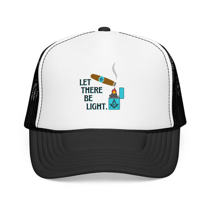 Let There Be Light Masonic Cigar Trucker Hat