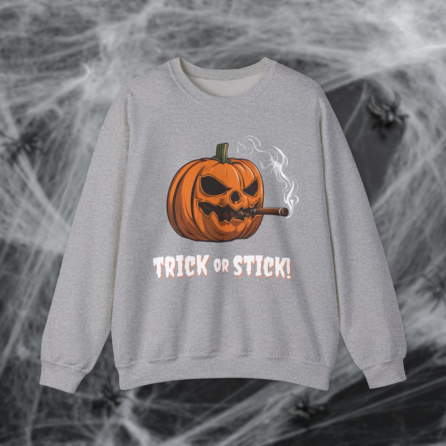 Cigar Pumpkin Halloween Sweatshirt
