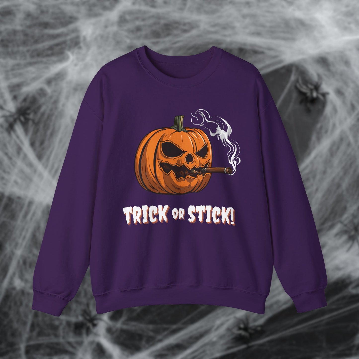 Cigar Pumpkin Halloween Sweatshirt