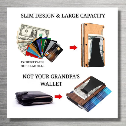CigarEdge™ Wood Wallet | RFID Minimalist Wallet for Men by Cigar Style Co.