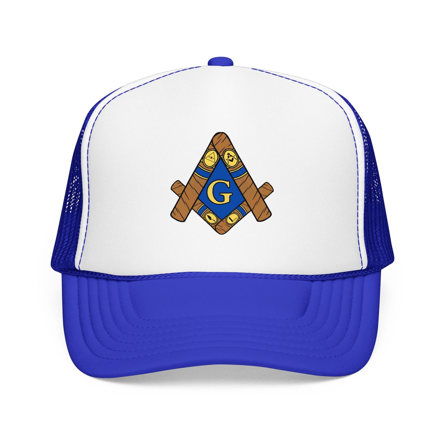 Cigar Masonic Symbol Trucker Hat