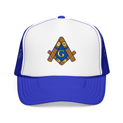 Cigar Masonic Symbol Trucker Hat