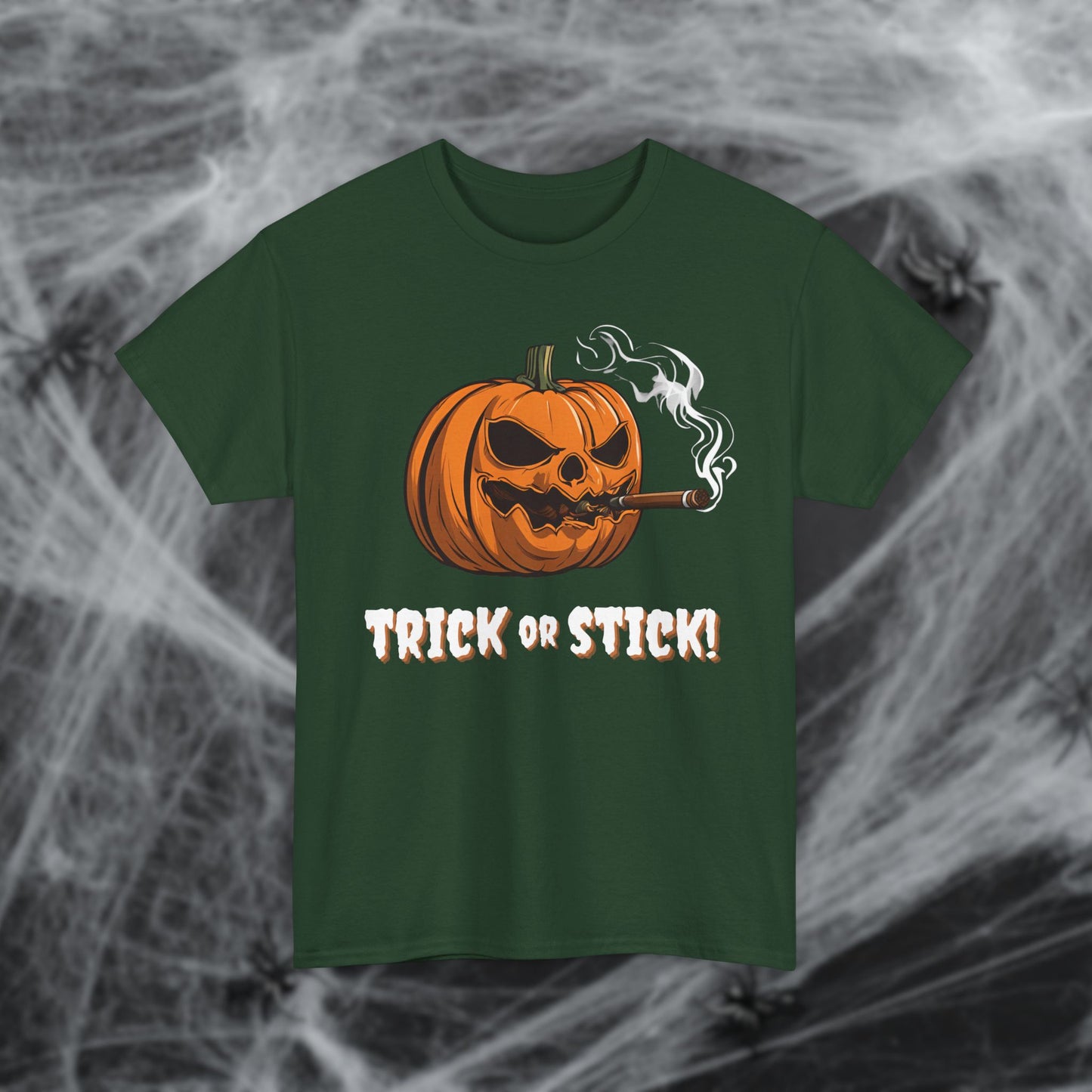 Cigar Pumpkin Halloween T-Shirt