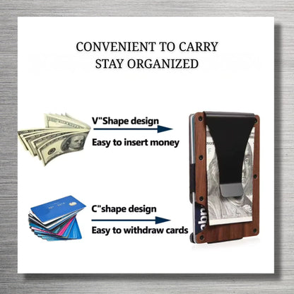 CigarEdge™ Wood Wallet | RFID Minimalist Wallet for Men by Cigar Style Co.