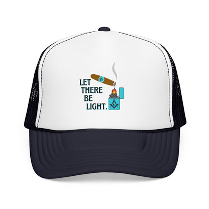 Let There Be Light Masonic Cigar Trucker Hat
