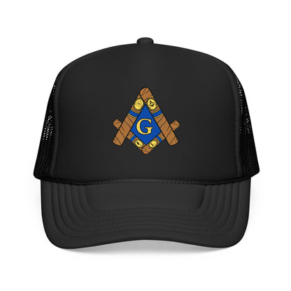Cigar Masonic Symbol Trucker Hat
