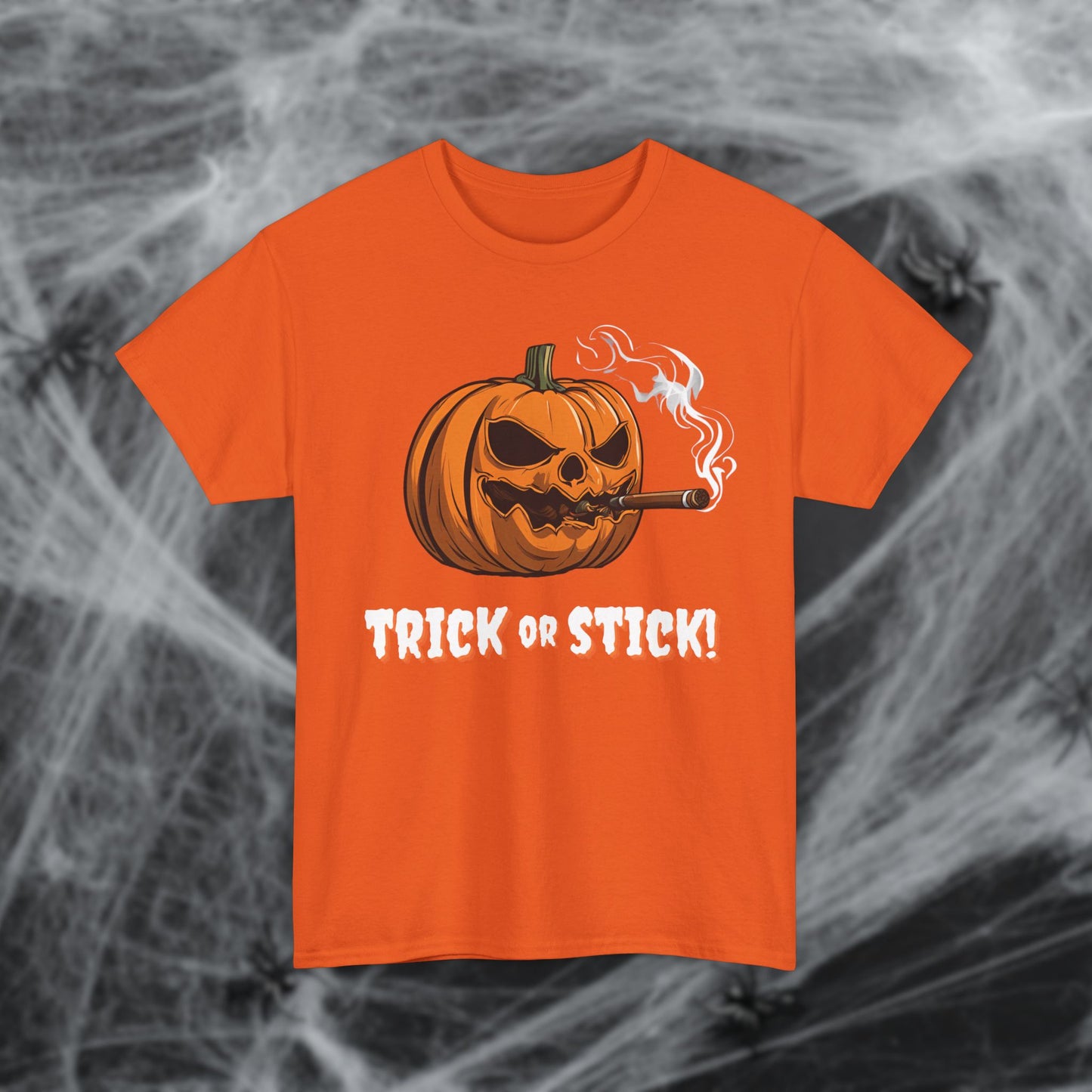 Cigar Pumpkin Halloween T-Shirt
