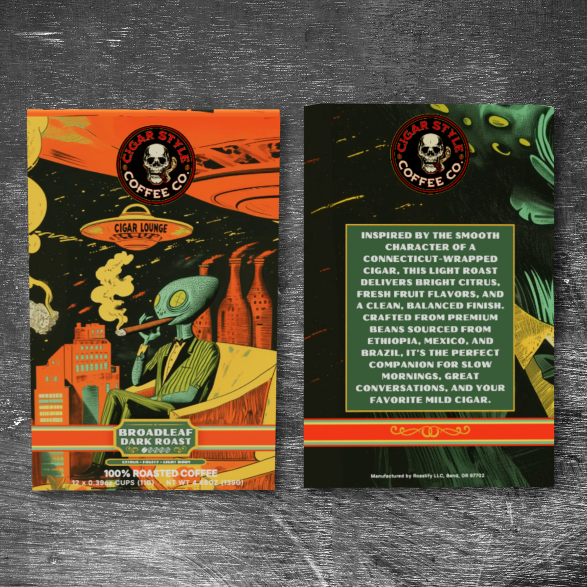 Broadleaf Dark Roast Single Serve Coffee Pods – 12 Count