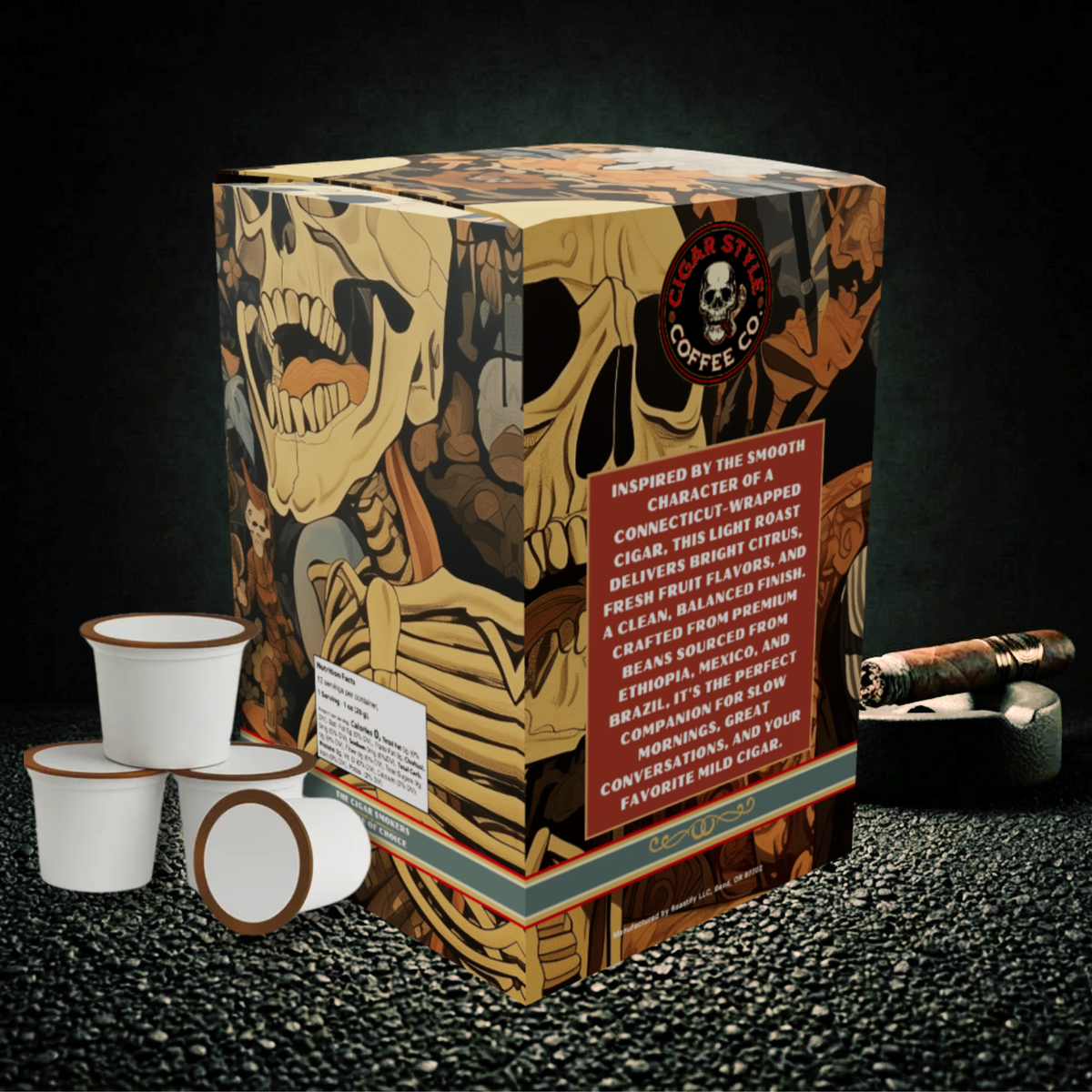 Habano Medium Roast Single Serve Coffee Pods – 12 Count